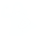 Ein Symbol einer starken Frau mit Umhang.