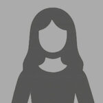 Ein Icon von einer Frau auf grauem Hintergrund